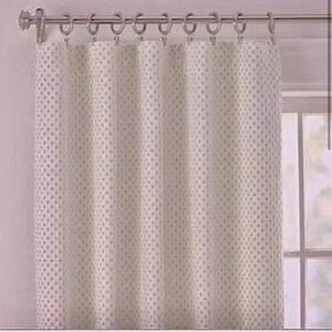 Pottery Barn Kids Audrey Chenille Polka Dot Curtain Panel Blackout Liner 2 pc